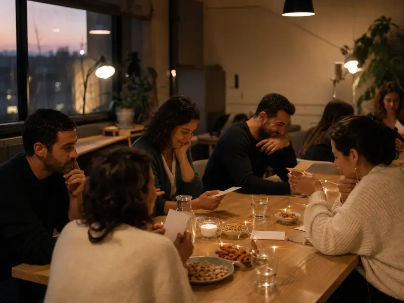 חברי צוות מסכמים תקופה במפגש סוף שנה משותף